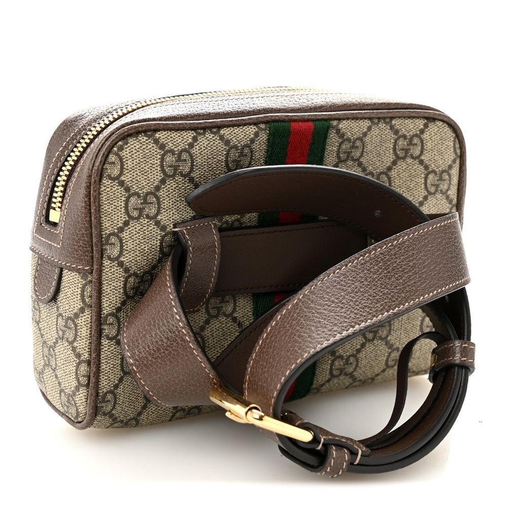 GUCCI GG Supreme Monogram Web Med Ophidia Belt Bag 85 - Picture 10 of 11